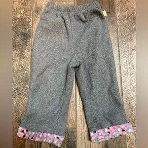 Duck Duck Goose Gray Fleece Leggings. 24 Months